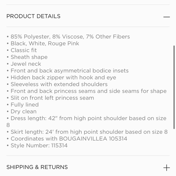 Carlisle Collection Bougainvillea Italian Tweed Boulce Sheath Dress - 2 - Picture 14 of 16